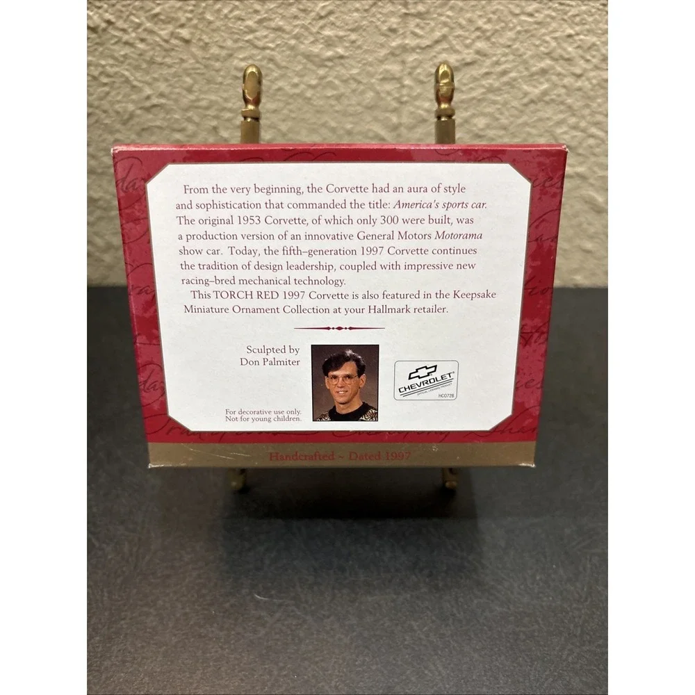 Hallmark‎ Keepsake Ornament~1997 Corvette~1997~NIB